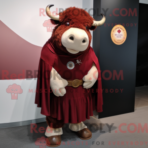 Maroon Buffalo maskot...