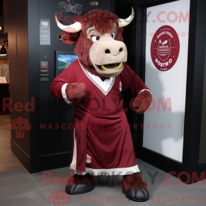 Maroon Buffalo maskot...