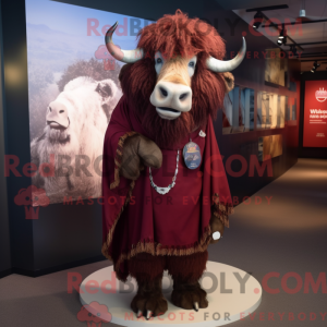 Maroon Buffalo mascot...