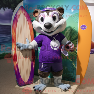Purple Badger maskot...
