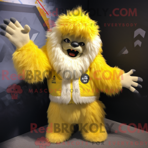 Costume de mascotte de yéti...