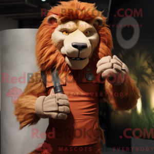 Postava maskota Rust Lion...