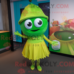 Postava maskota Lime Green...