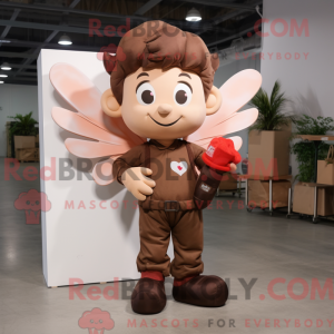 Brun Cupid maskot drakt...