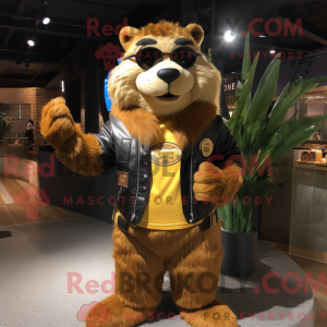 Gold Beaver maskot...