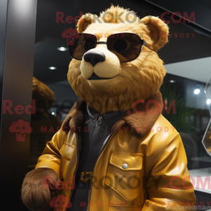 Gold Beaver maskot...