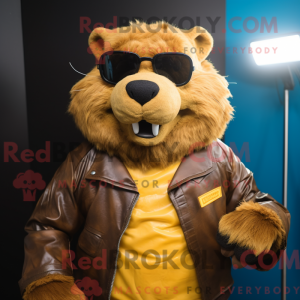 Gold Beaver maskot...