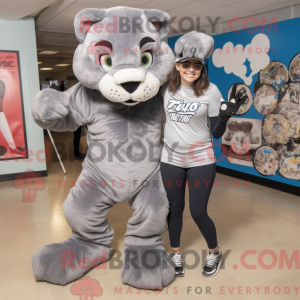 Grijze Puma mascottekostuum...