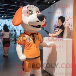 Peach Dog-mascottekostuum...