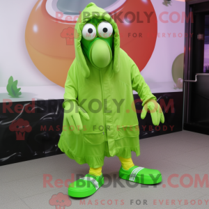 Postava maskota Lime Green...