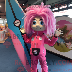 Pink Surfboard maskot...