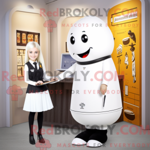 Postava maskota bílého...