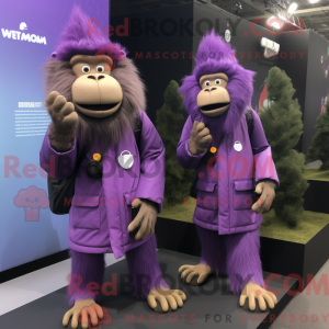Purple Baboon mascot...