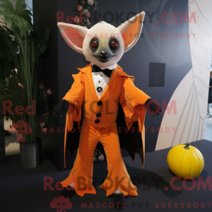 Orange Fruit Bat mascot...