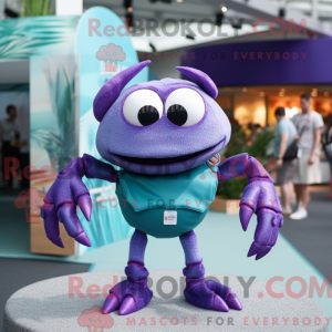 Purple Crab mascot costume...
