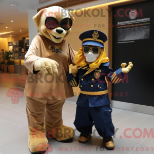 Gold Marine Recon mascot...