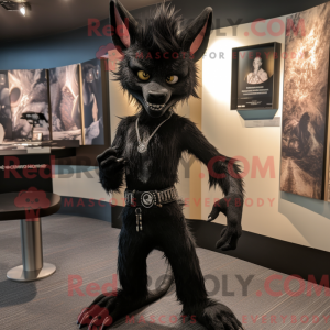 Black Chupacabra mascot...