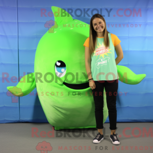 Postava maskota Lime Green...