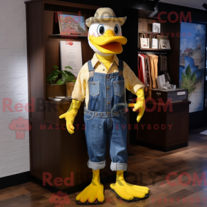Yellow Muscovy Duck mascot...