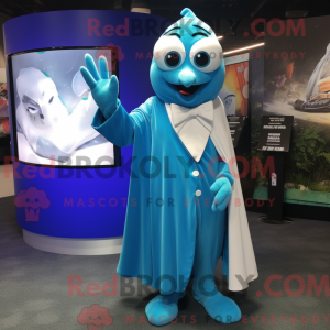 Blue Ray maskot kostume...