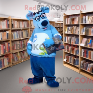 Blå Tapir maskot kostume...