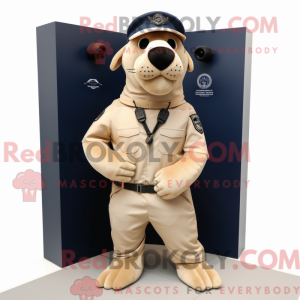 Beige Navy Seal máscara de...