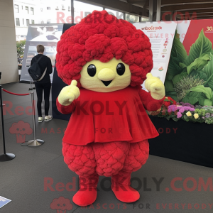 Rode bloemkool mascotte...