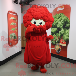 Rode bloemkool mascotte...