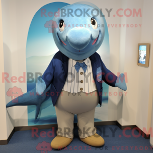 Maskotka Tan Blue Whale w...