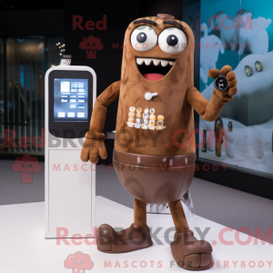 Brown Phone-mascottekostuum...