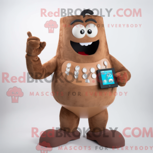 Brown Phone-mascottekostuum...