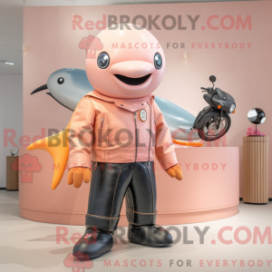 Postava maskota Peach Whale...