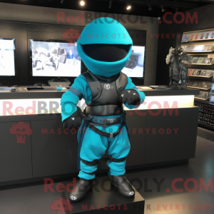 Personnage mascotte Cyan...
