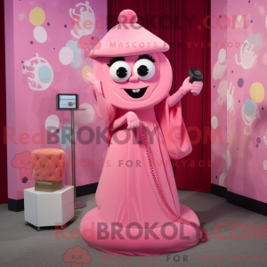 Pink telefon maskot kostume...