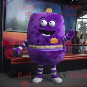 Maskotka Purple Burgers z...