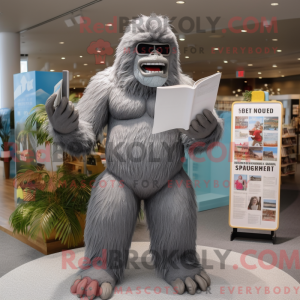 Gray Sasquatch mascot...