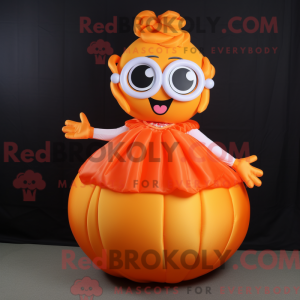 Orange Candy Maskottchen...