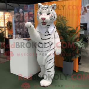 White Tiger maskot kostume...