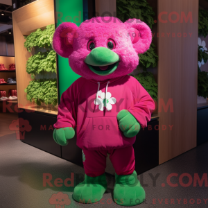 Costume de mascotte Magenta...