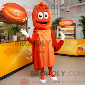Oransje Currywurst máscara...