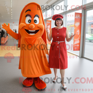Postava maskota Orange...