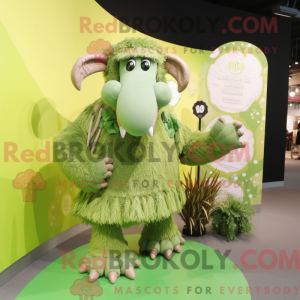 Postava maskota Lime Green...