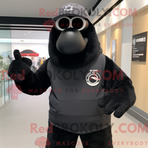 Maskotdraktfigurat Black...