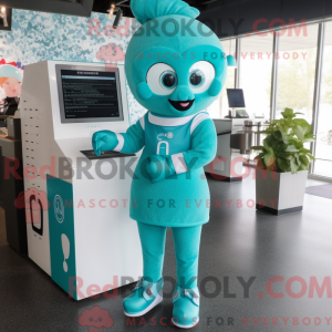 Teal Love Letter maskot...