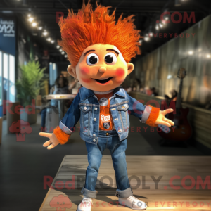 Orange King mascot costume...