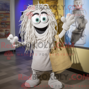 Sølv spaghetti maskot...
