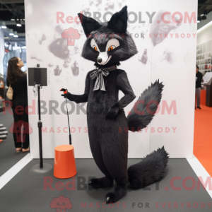 Black Fox maskot kostume...
