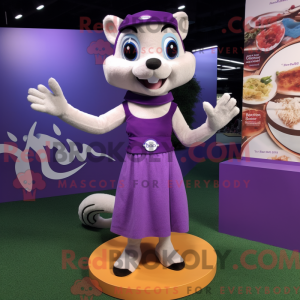Lavendel Weasel maskot...