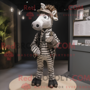 Zebra-Maskottchen-Kostüm...