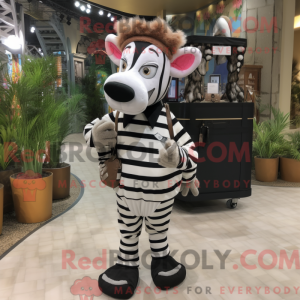 Disfraz de mascota cebra...